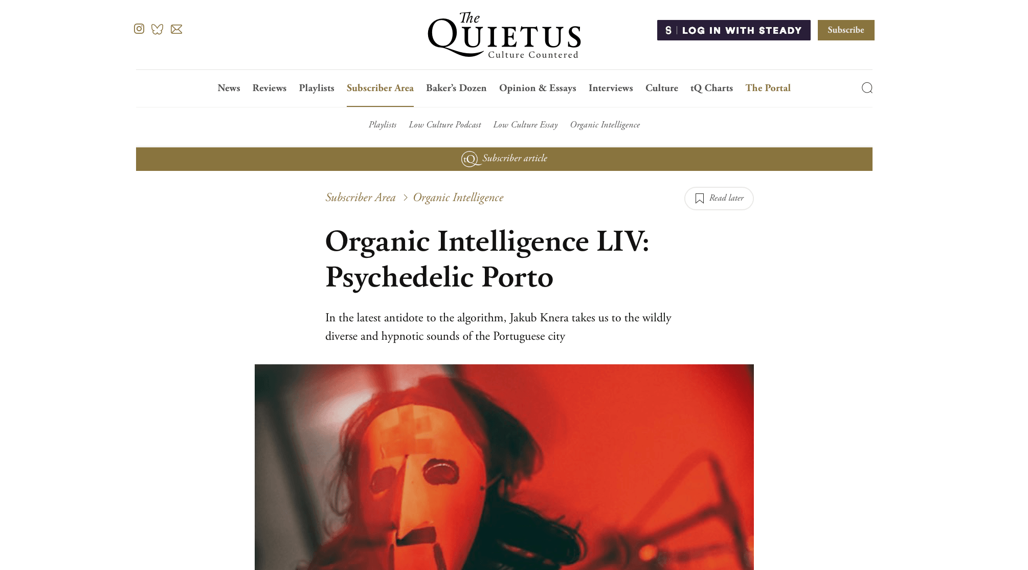 Organic Intelligence LIV: Psychedelic Porto @ The Quietus